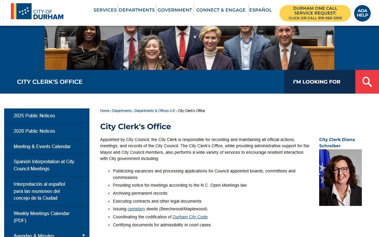 Durham marriage license Durham City Clerk office page
