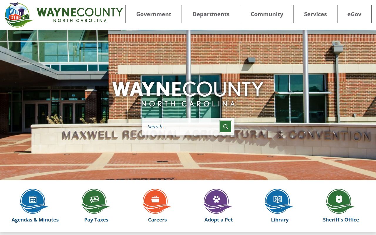 Wayne County official website for marriage license and Register of Deeds information