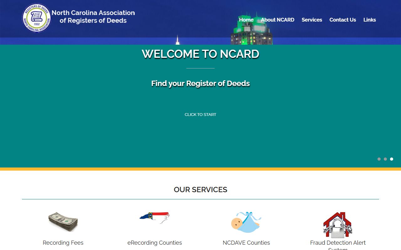 North Carolina Association of Registers of Deeds directory for marriage license offices
